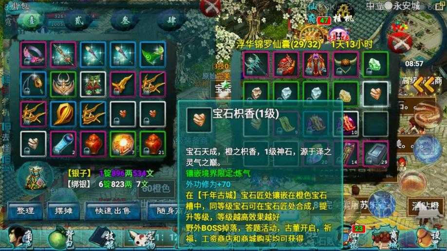 忘仙灵尊用什么宝石好