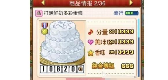 创意蛋糕店SSS蛋糕配方及甜度口感要求一览