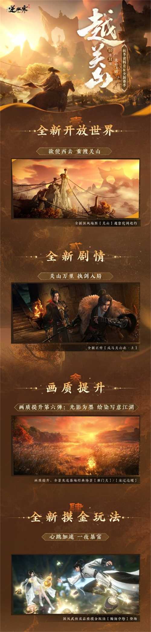 能摸真钱的搜打撤？逆水寒秋季资料片今日开启